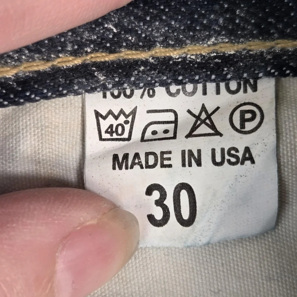 VTG Levis 501 Big‎ E Jeans Mens Made USA Button Paint Stains Denim Fits 29x29